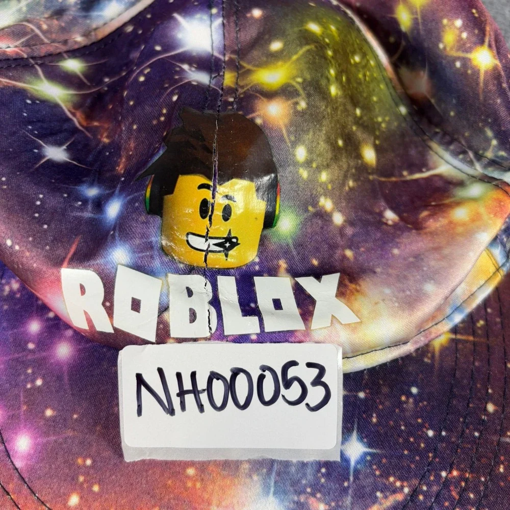 Roblox Boys Galaxy Space Print Snapback Baseball Cap Hat Adjustable OSFA Gamer